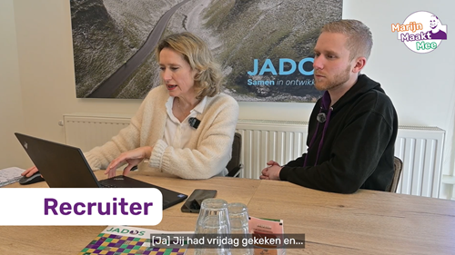 Nieuw: Marijn maakt mee: recruiter [video]